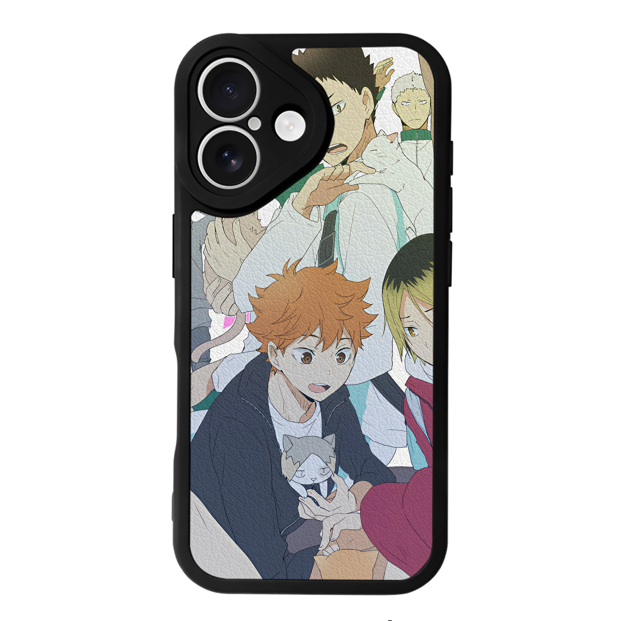 （画像用） ハイキュー!! Haikyu!! 【iPhone 16シリーズ対応】シリコンスマホケース（レザー調） 材質：シリコン